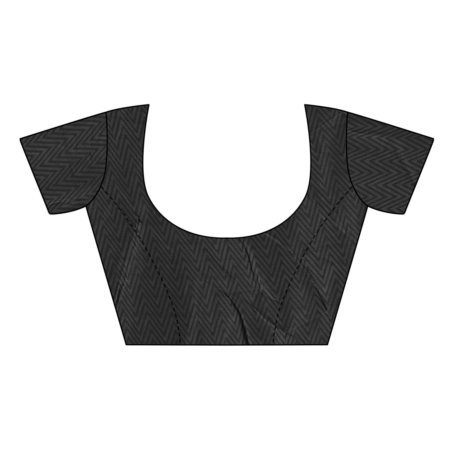 Shubhisha Fashion Art Silk with Blouse Piece Saree (Sahara-Black Free Size)