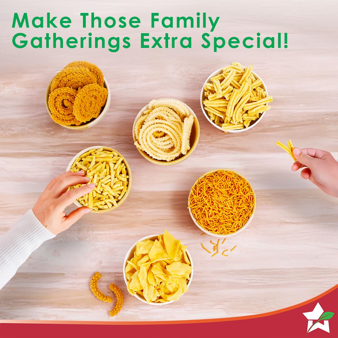 Wonderchef Snacks Maker with 12 Different jalis, Stainless Steel Plates for Making Sev, Bhujiya, Papdi, Gathiya, Murukku, Chakli, Kitchen Tool for Making Namkeen Snacks, Farsan Maker