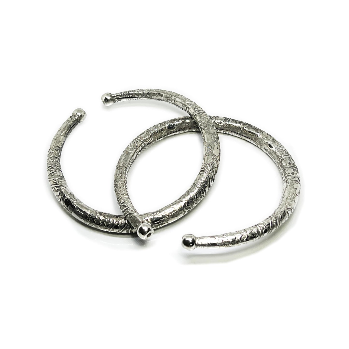 THE STYLE COURTYARD Oxidized Toe Kada/Anklet Kada/Leg Kada Traditional Rajasthani Jewelry, Kada Payal For Women