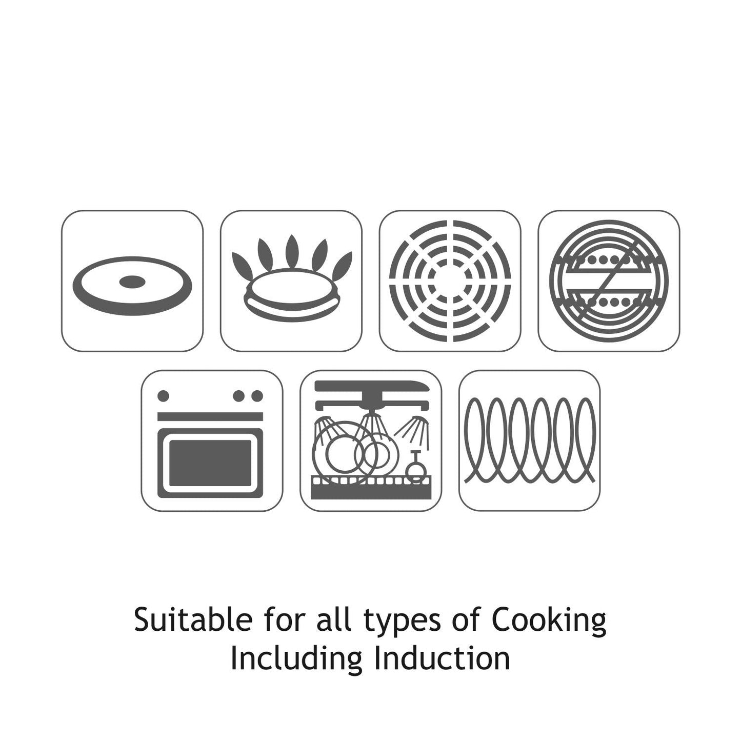 Alda Nero Tri-Ply Stainless Steel Non-Stick Crepe Pan 30 cm