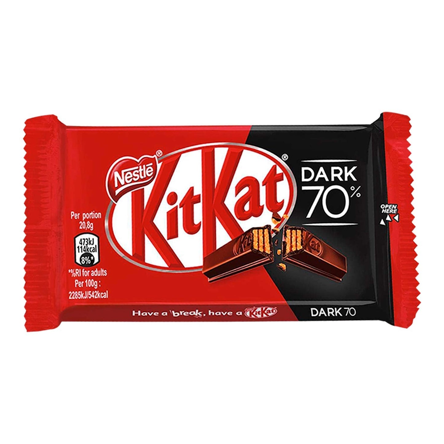 24x Nestle Kitkat Dark 70% - Pack of 24 - (41.5g each)