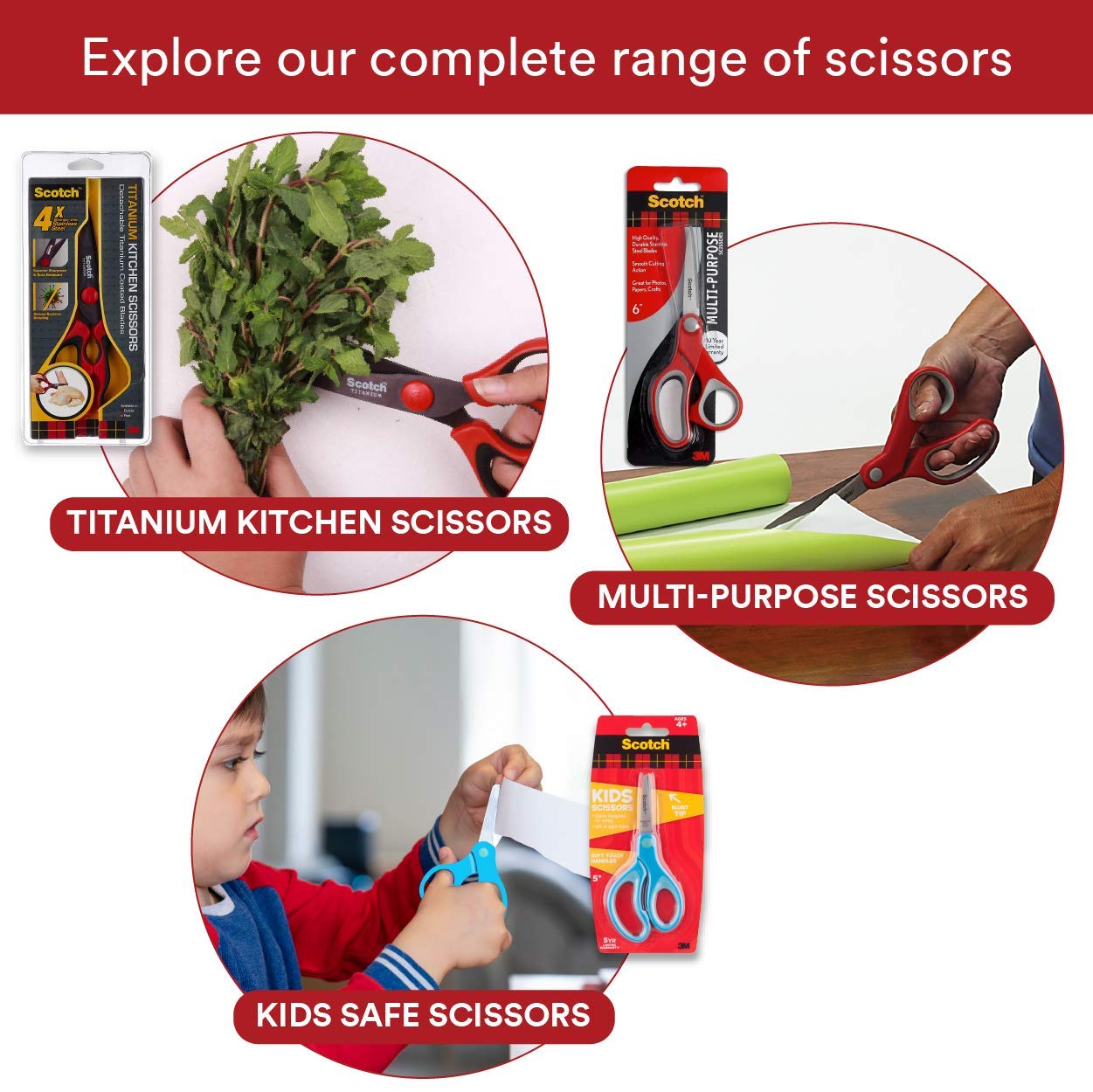 Scotch Non-Stick Scissor (Dark Brown)