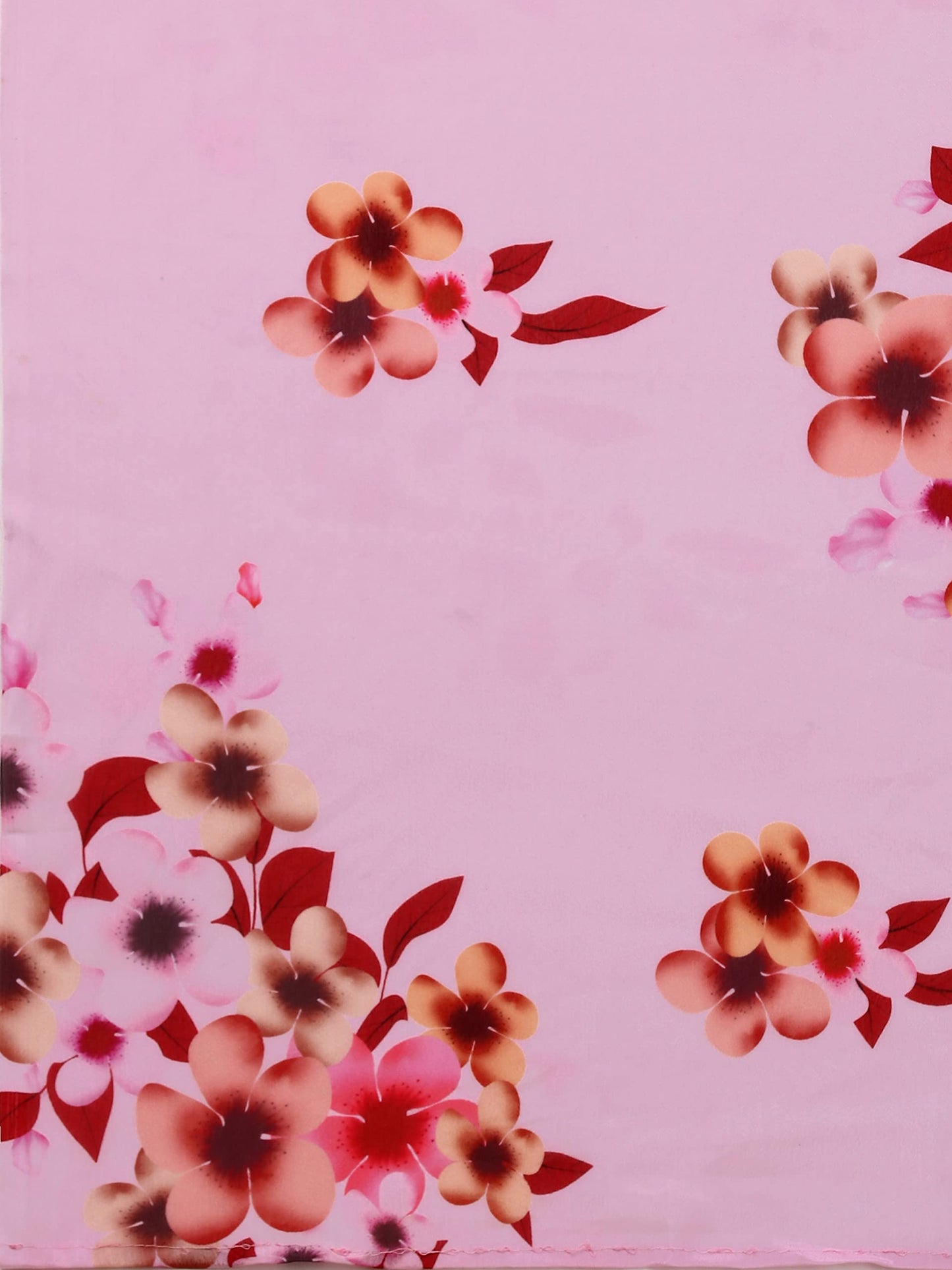 Sidhidata Women's Chifon Georgette Printed Ready To Wear Draped Saree With Unstitched Blouse Piece (Mogra Pink_Pink_Free Size)