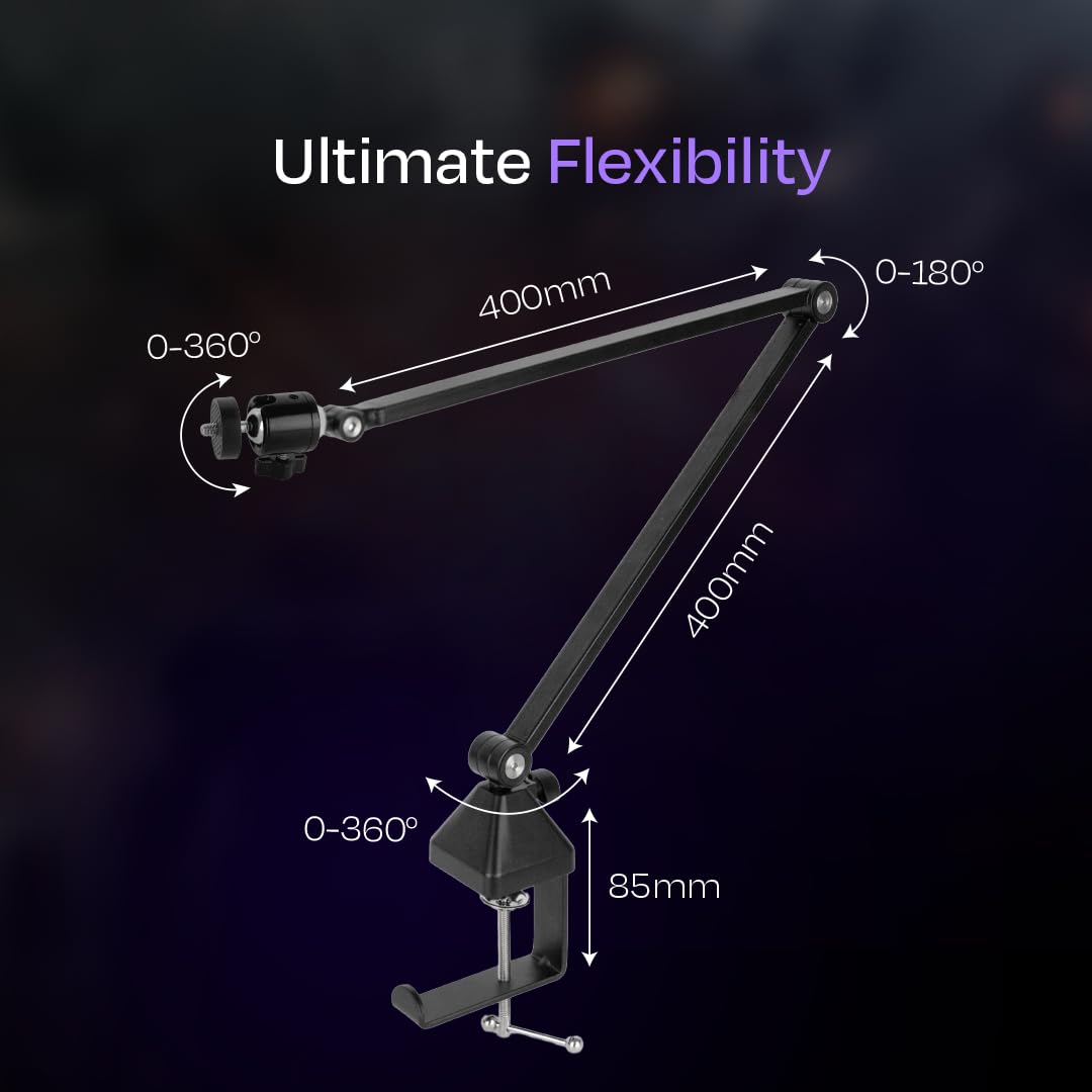 Sonik Gaming Mic + Rod Pro Boom Arm Combo