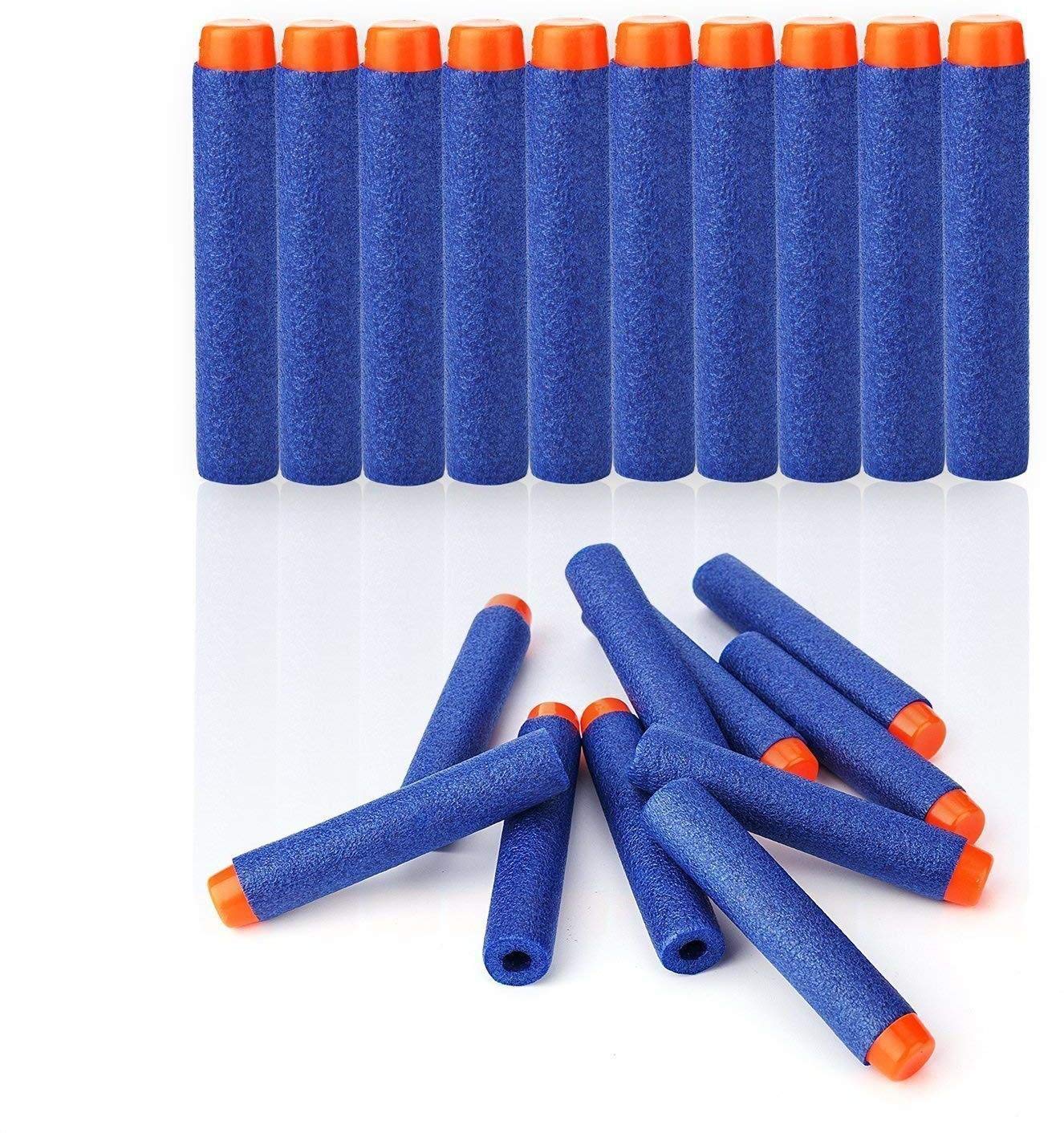 Toy Bullet Foam Dart Bullets for Nuref N Strike Elite Guns, 100 -Piece, (Blue)