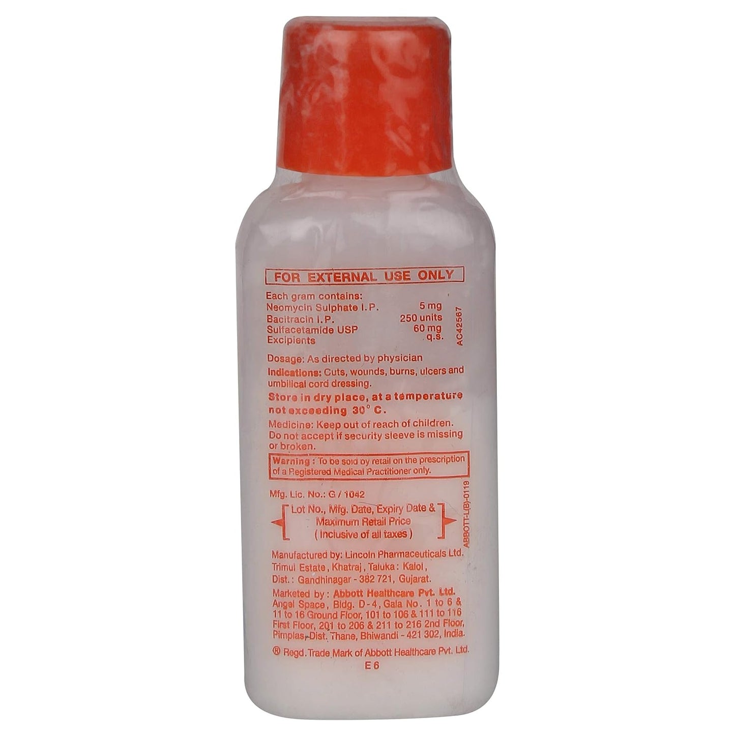 Abbott Nebasulf Sprinkling Powder - 10 gm
