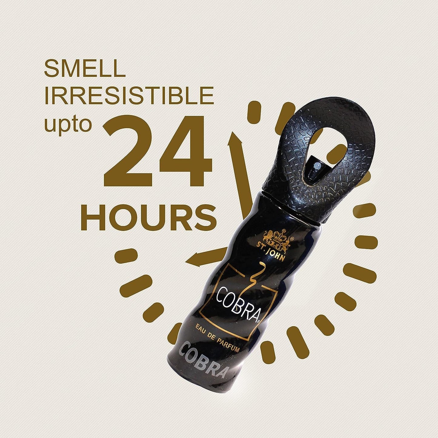 ST.JOHN Perfume For Men, Long Lasting Fragrance, Irresistible Scent, Fresh and Soothing Men Perfume, Eau De Parfum, COBRA Classic Perfume Body Spray (30ml, Pack of 2)