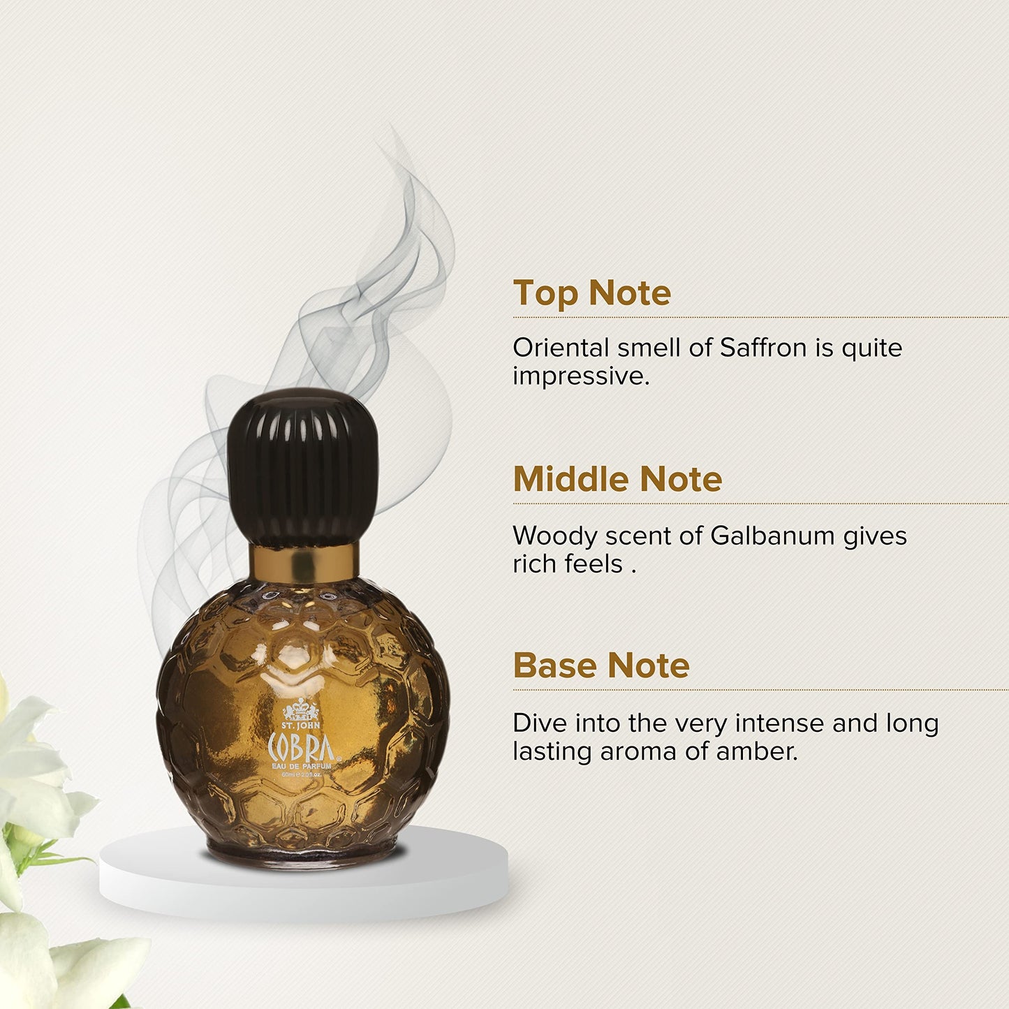 ST. JOHN COBRA Long Lasting Good Fragrance Perfume with Limited Edition EAU DE PARFUM For Men, 60Ml - Pack Of 4