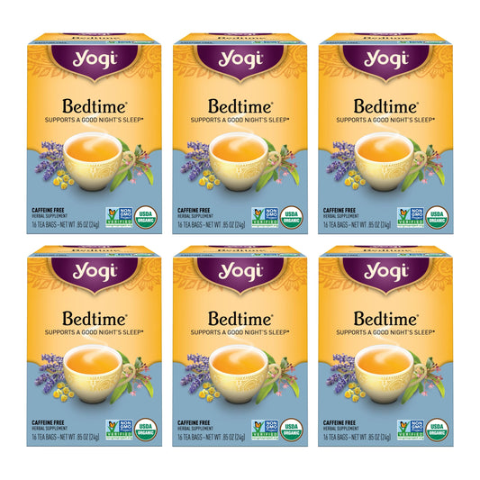Yogi Bedtime Tea, 16 Tea Bags (Pack of 6)