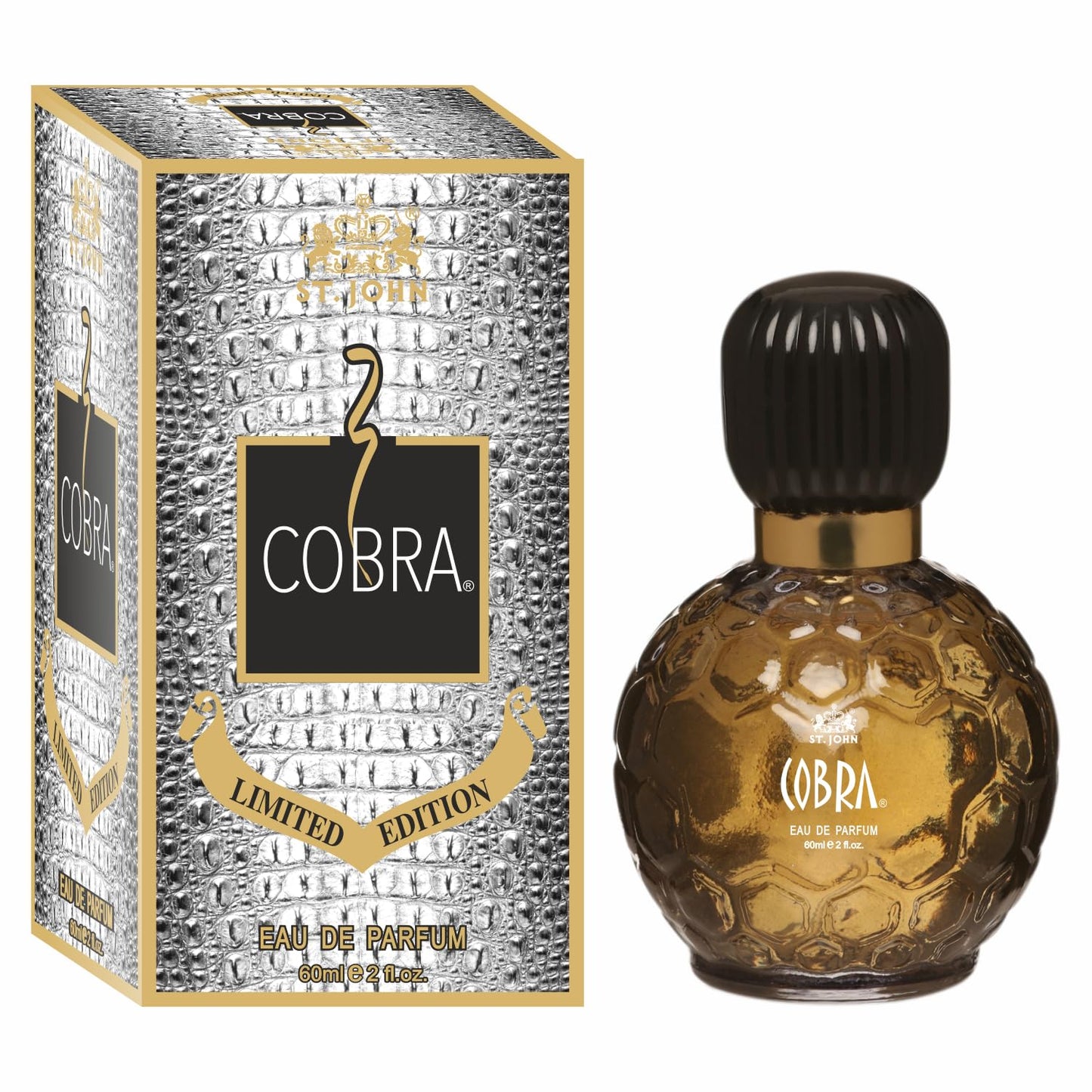 ST. JOHN COBRA Long Lasting Good Fragrance Perfume with Limited Edition EAU DE PARFUM For Men, 60Ml - Pack Of 4