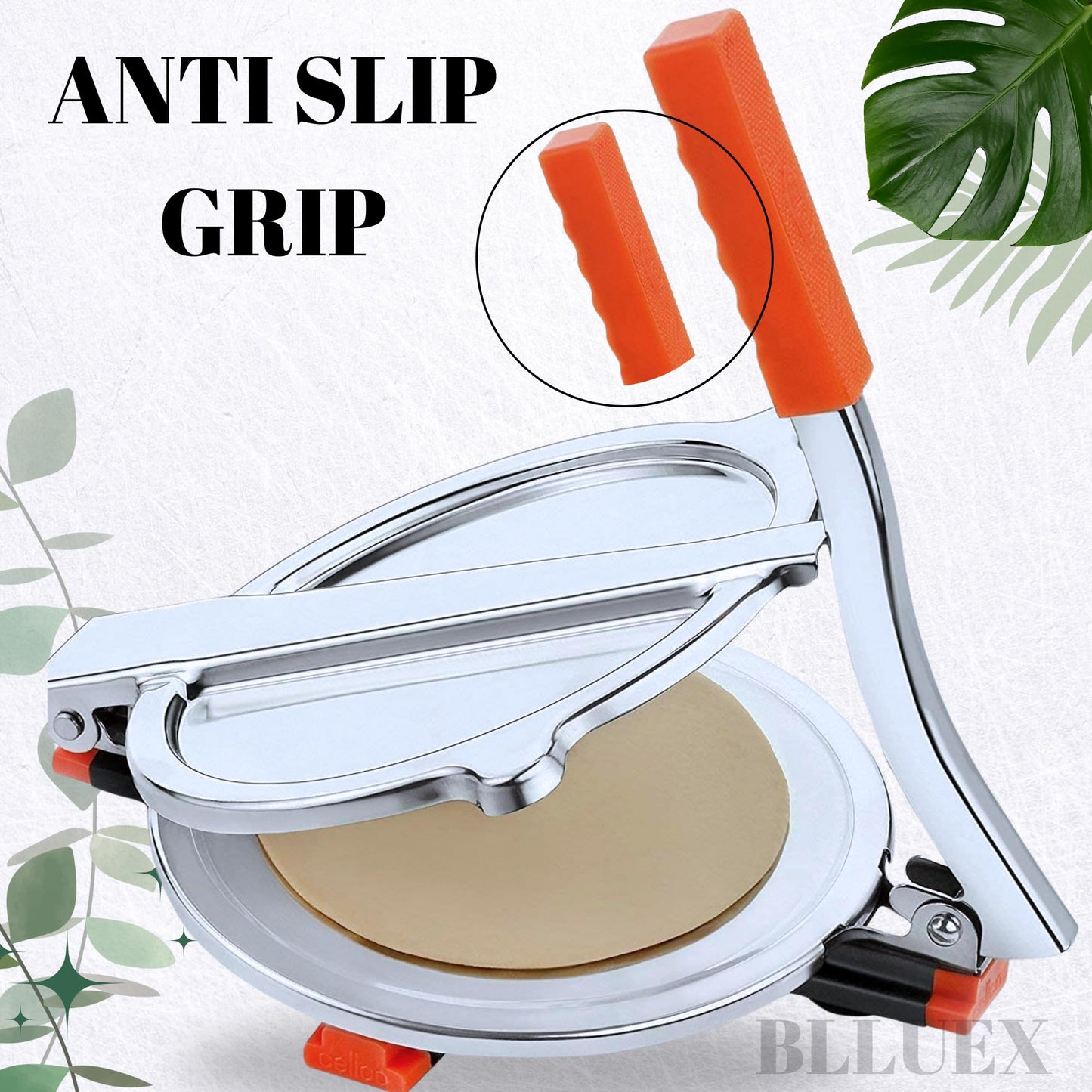 BLLUEX Premium Multi-Purpose 17cm Roti Maker,Manual Press for Chapati, Puri, Khakhra, Papad, Pathiri for Flatbread | Easy to Use HomeMade