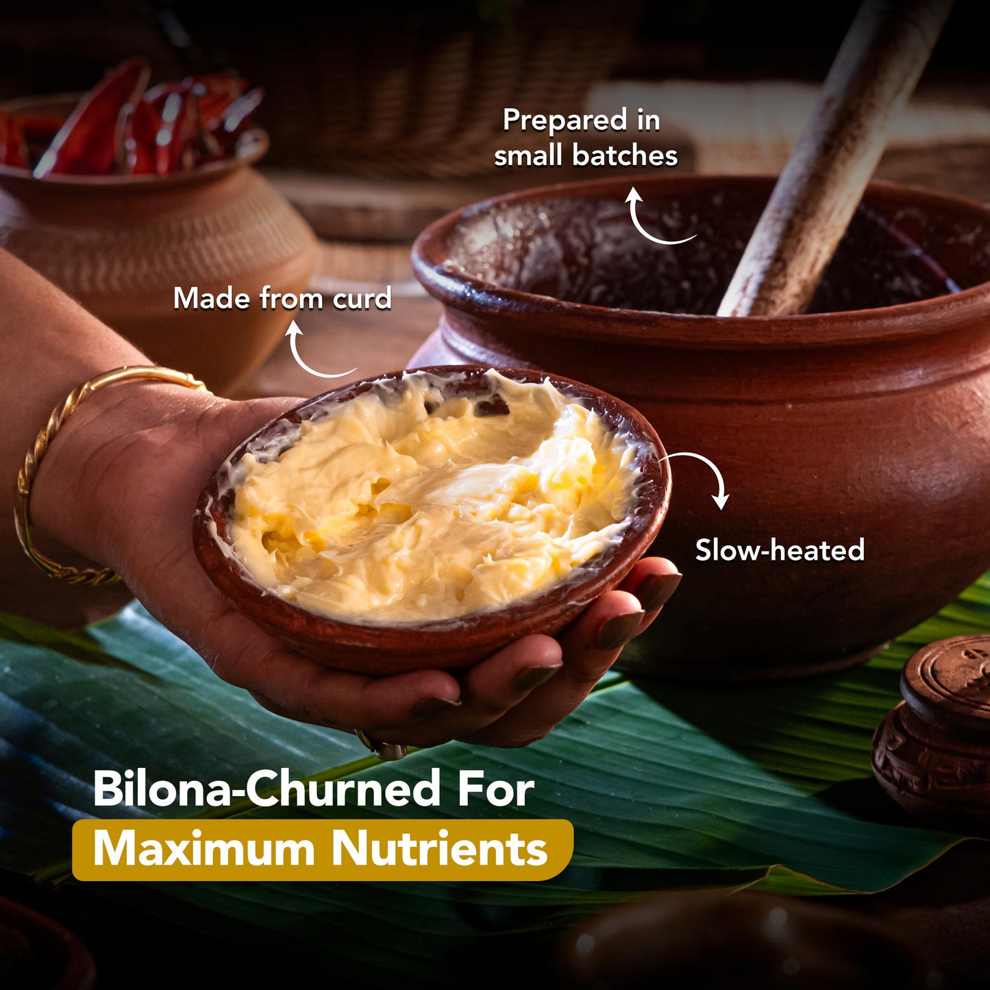 Anveshan A2 Desi Cow Ghee 1 Litre | Traditionally Bilona-Churned, Danedar Ghee | Aromatic| NABL Lab Tested (70+ tests), Cruelty-Free | Grass-Fed | Glass Jar