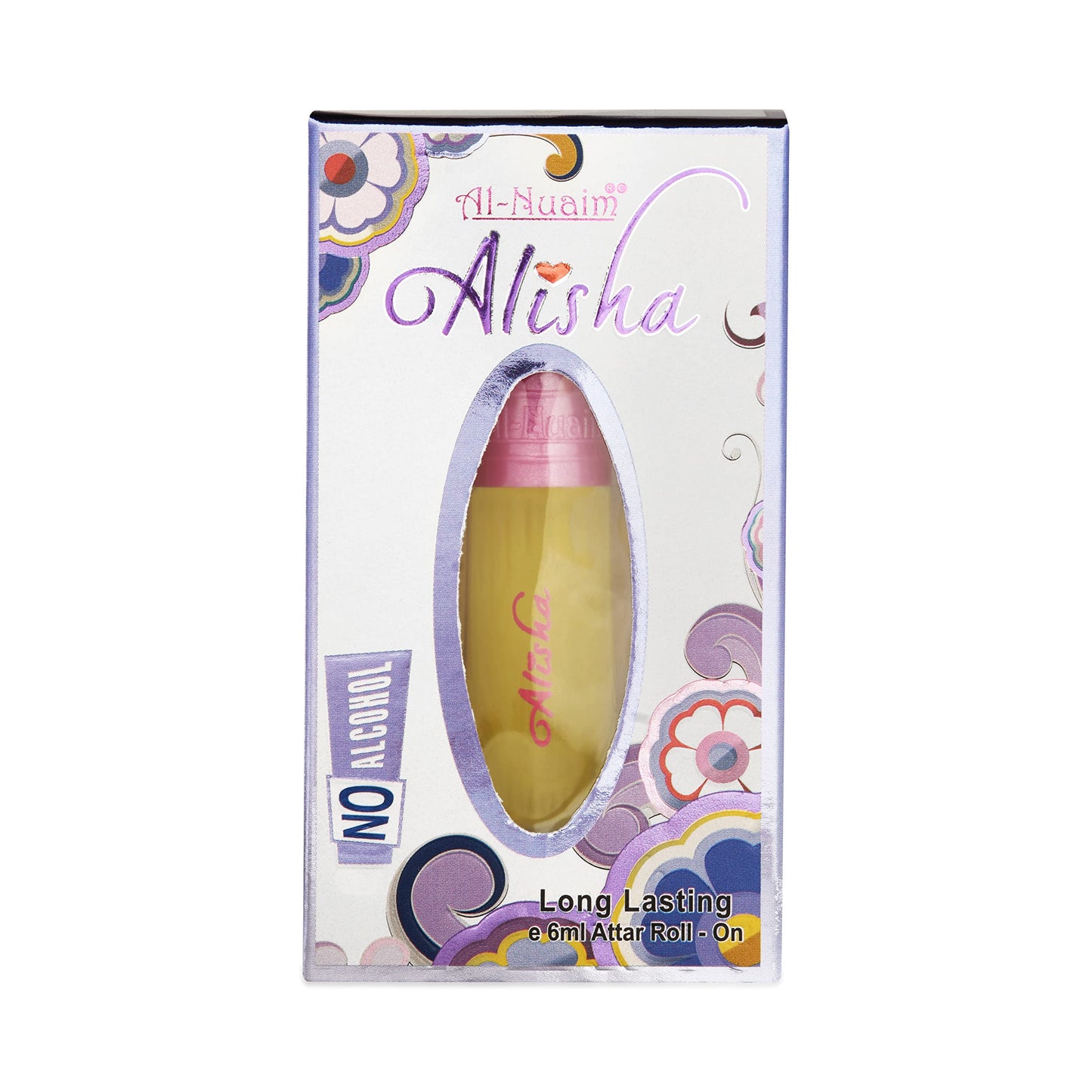 Al-Nuaim Silver Series |Alisha |Alcohol Free |Attar Roll On |Luxury Scent with Long Lasting Fragrance For Men & Women |6ml