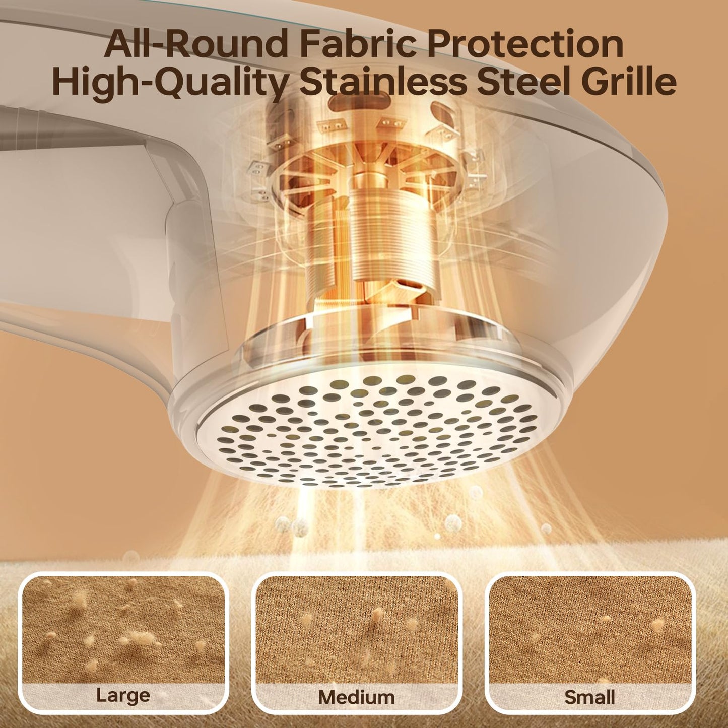 UN1QUE Rechargeable Lint Remover, Six-Blade Design Lint Remover for Clothes, USB Charging Port, Supports Cordless Use, Lint Remover for Woolen Clothes, Blankets, Sofas, Curtains, etc.-White