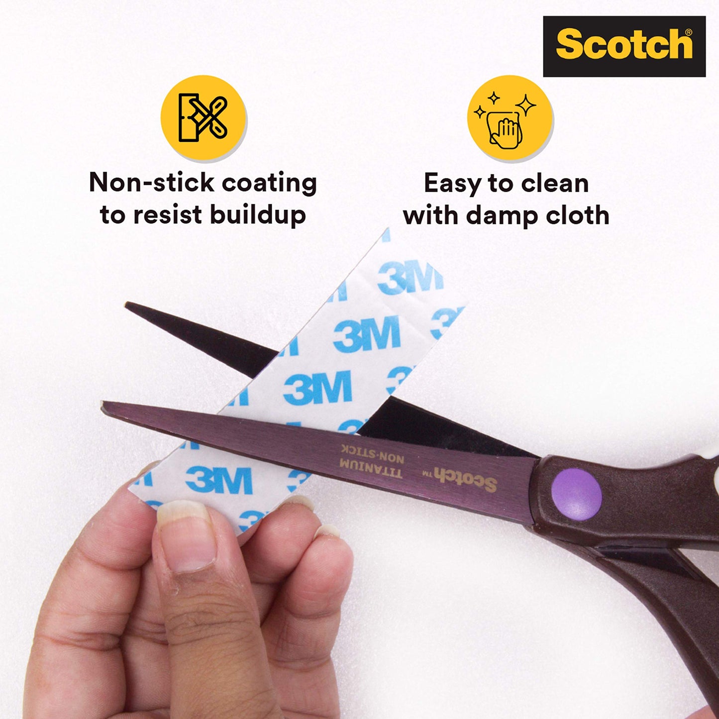 Scotch Non-Stick Scissor (Dark Brown)