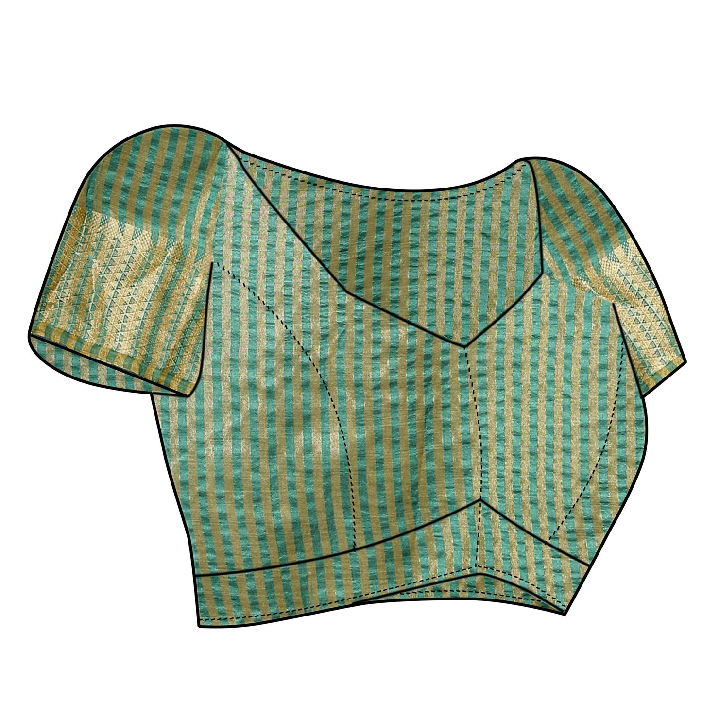 Sidhidata Women's Assam Silk Saree With Unstitched Blouse Piecee (Assam Seagreen_Seagreen_Free Size)