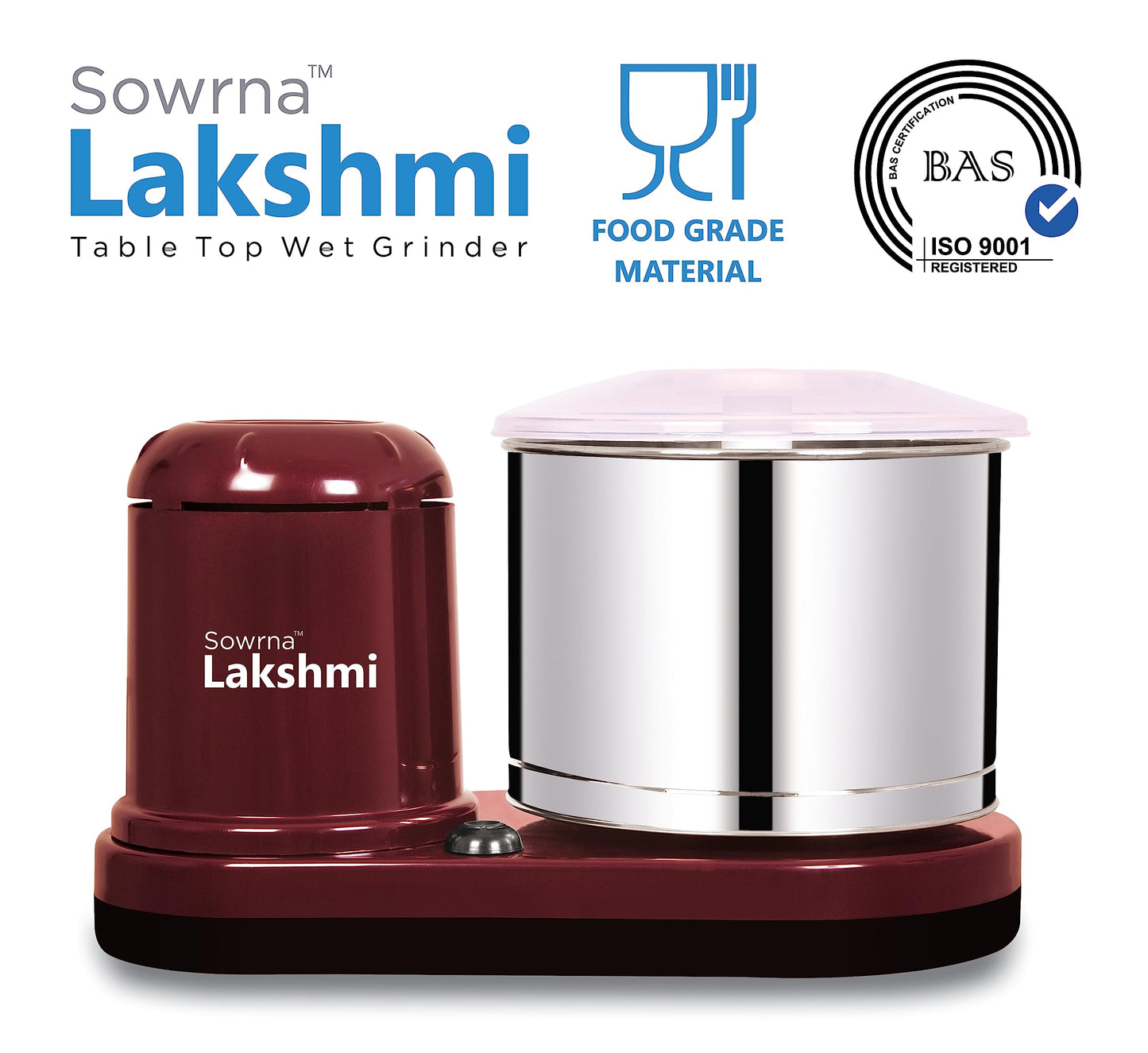 Sowrna Lakshmi Wet Grinder Cherry,ABS Body