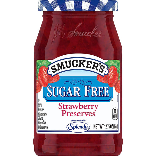 Smucker's Sugar Free Strawberry Preserves with Splenda Brand Sweetener, 12.75 Ounces