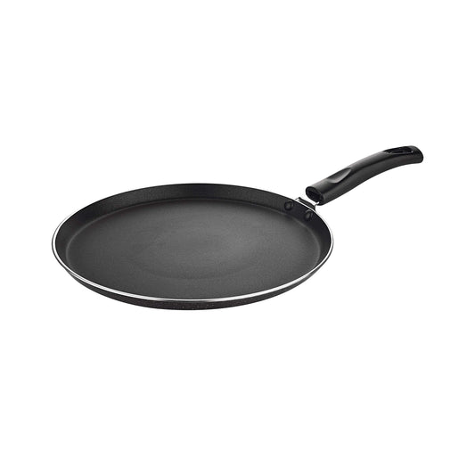 Attro Non-Stick Aluminium Gas Stove & Induction Compatible Dosa Tawa 28 Cm, Marble Grey
