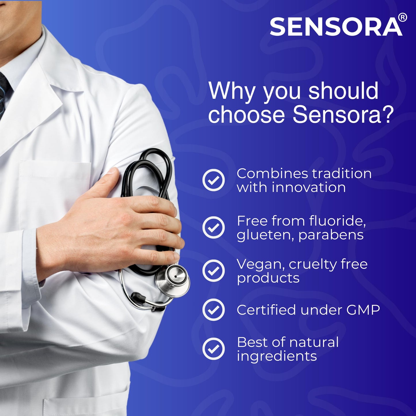 SENSORA Sensitivity Relief Toothpaste with Rapid Relief Formula | Herbal Ingredients | Ideal for Sensitive Teeth |Pack of 3