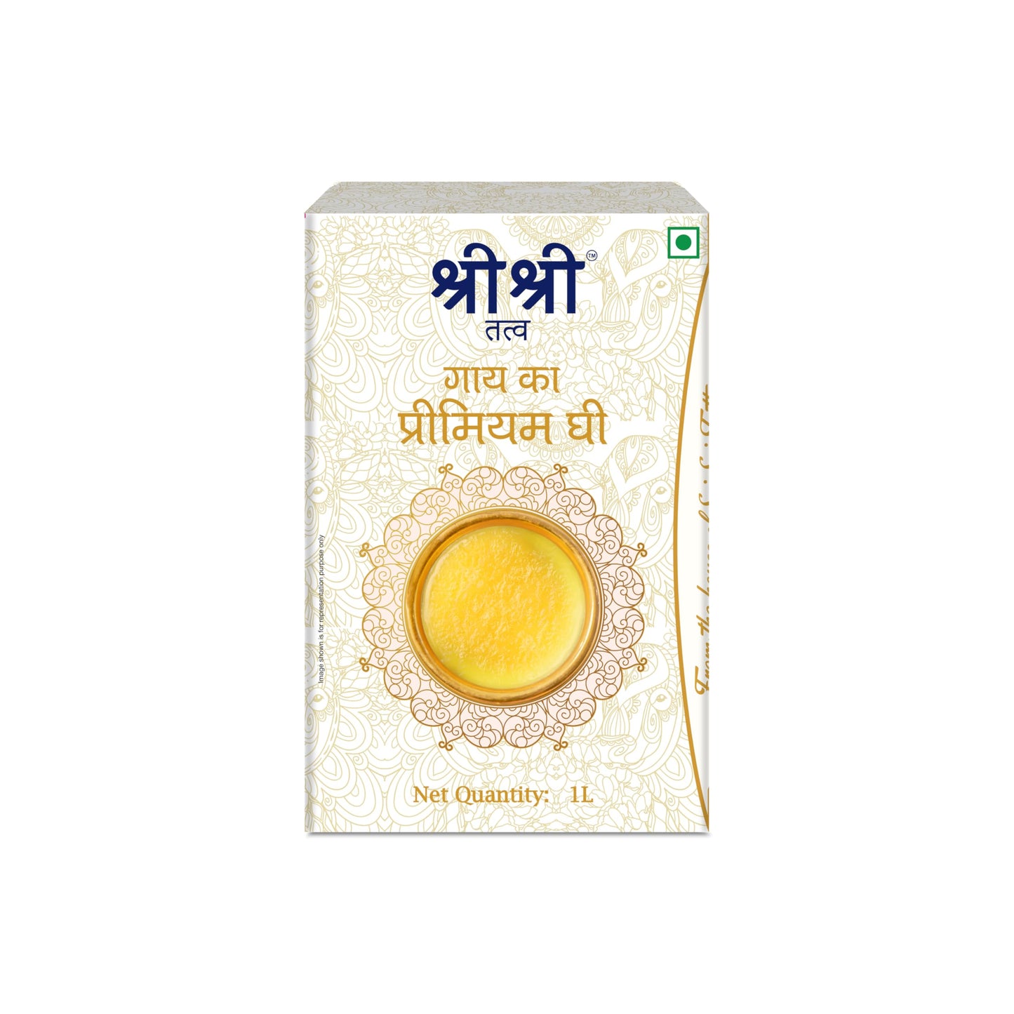 Sri Sri Tattva Premium Cow Ghee - 1 Litre (Pack of 3) | Premium Ghee for Better Digestion and Immunity | (3 Litre)
