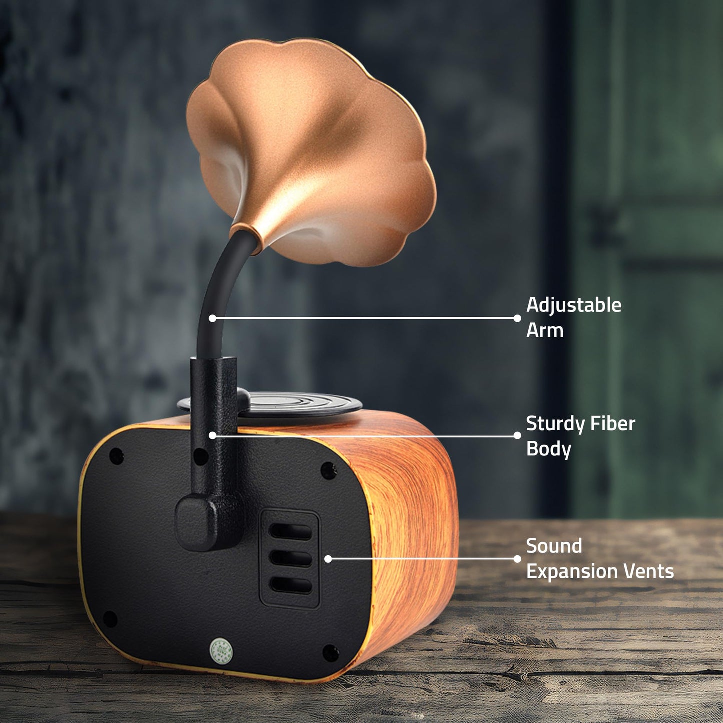 Artis BT12 Classic Retro Wireless BT Speaker with FM/USB/AUX in & Hands Free Calling (5W RMS Output)