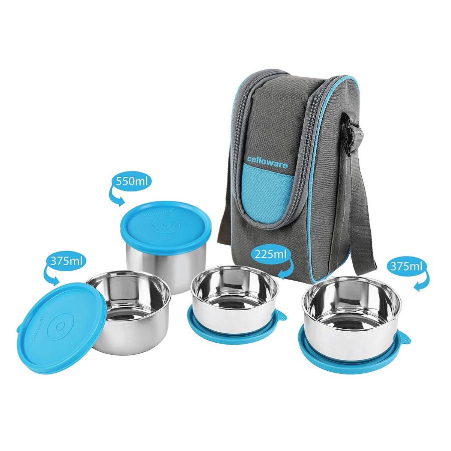 Steelox Steel Lunch Box Combo