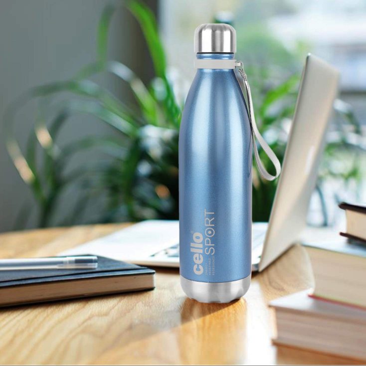 Blue|Scout Flask, Vacusteel Water Bottle, 1000ml / 1000ml