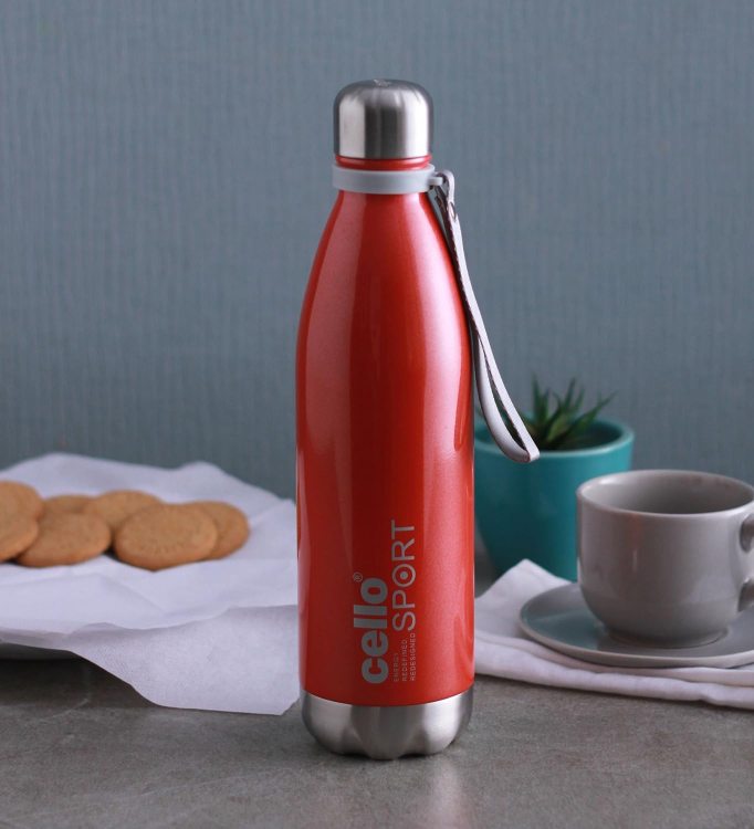 Red|Scout Flask, Vacusteel Water Bottle, 500ml / 500ml