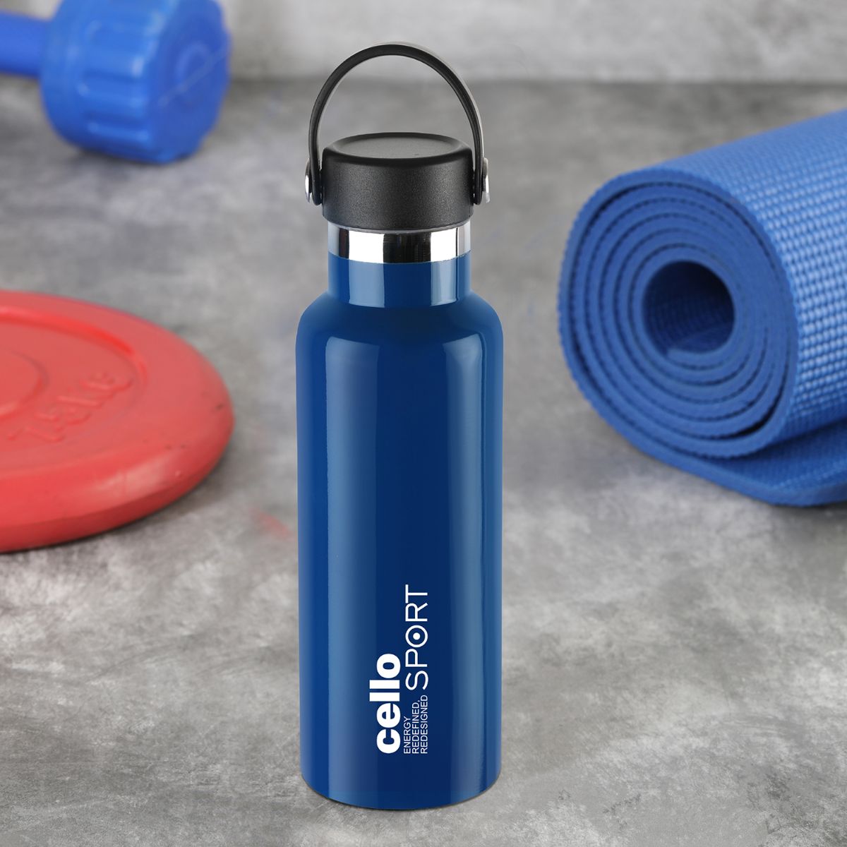 Blue|Aqua Bliss Flask, Vacusteel Water Bottle, 600ml / 600ml