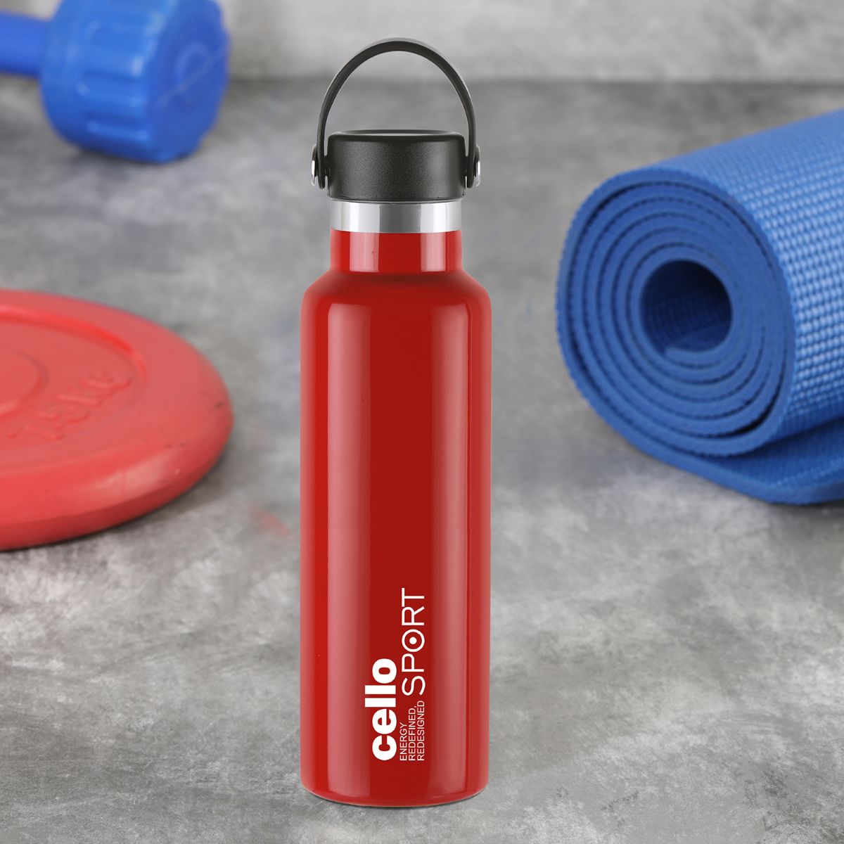 Red|Aqua Bliss Flask, Vacusteel Water Bottle / 800ml