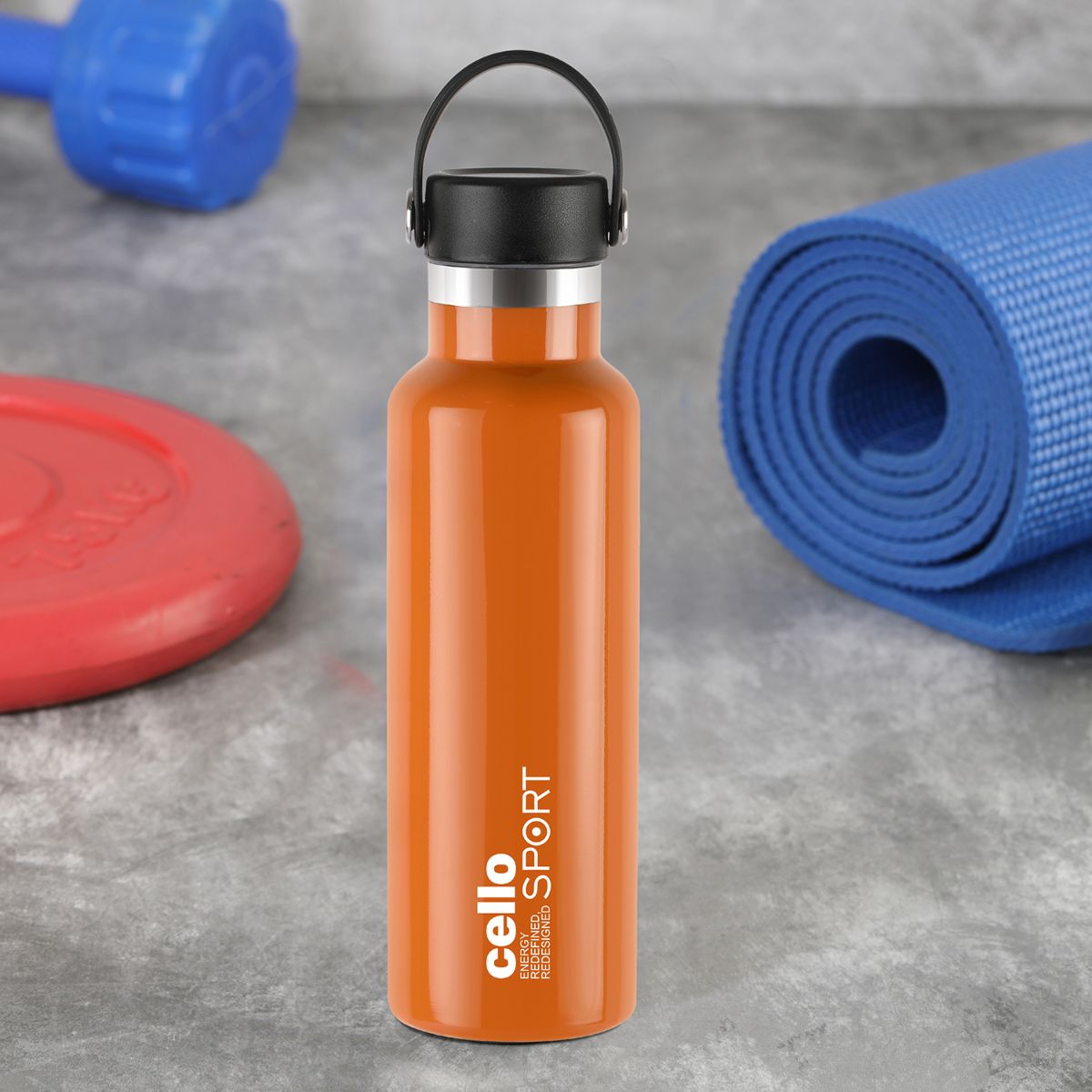 Orange|Aqua Bliss Flask, Vacusteel Water Bottle / 800ml