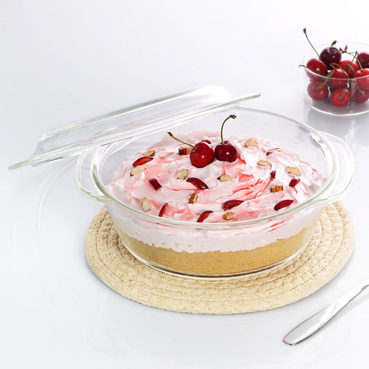 Clear|Angelica Round Casserole With Lid, 1500ml / 1500ml
