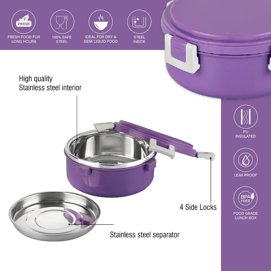 Take-Eat Insulated Lunch Box, Medium