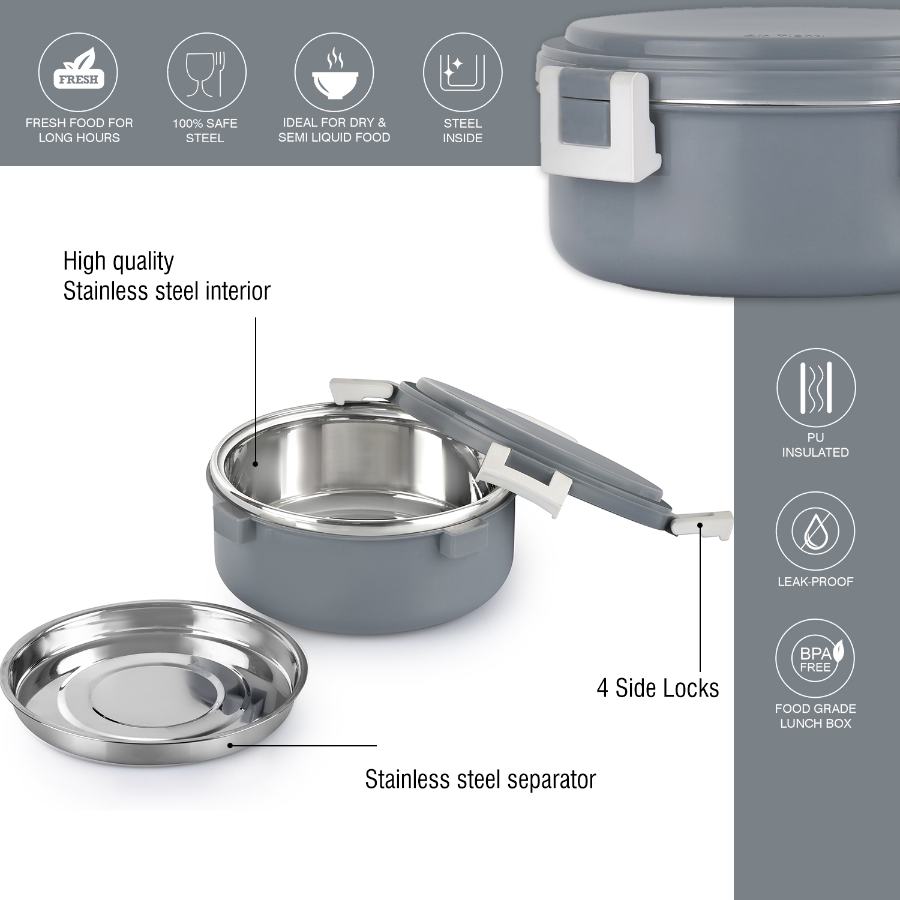 Take-Eat Insulated Lunch Box, Medium