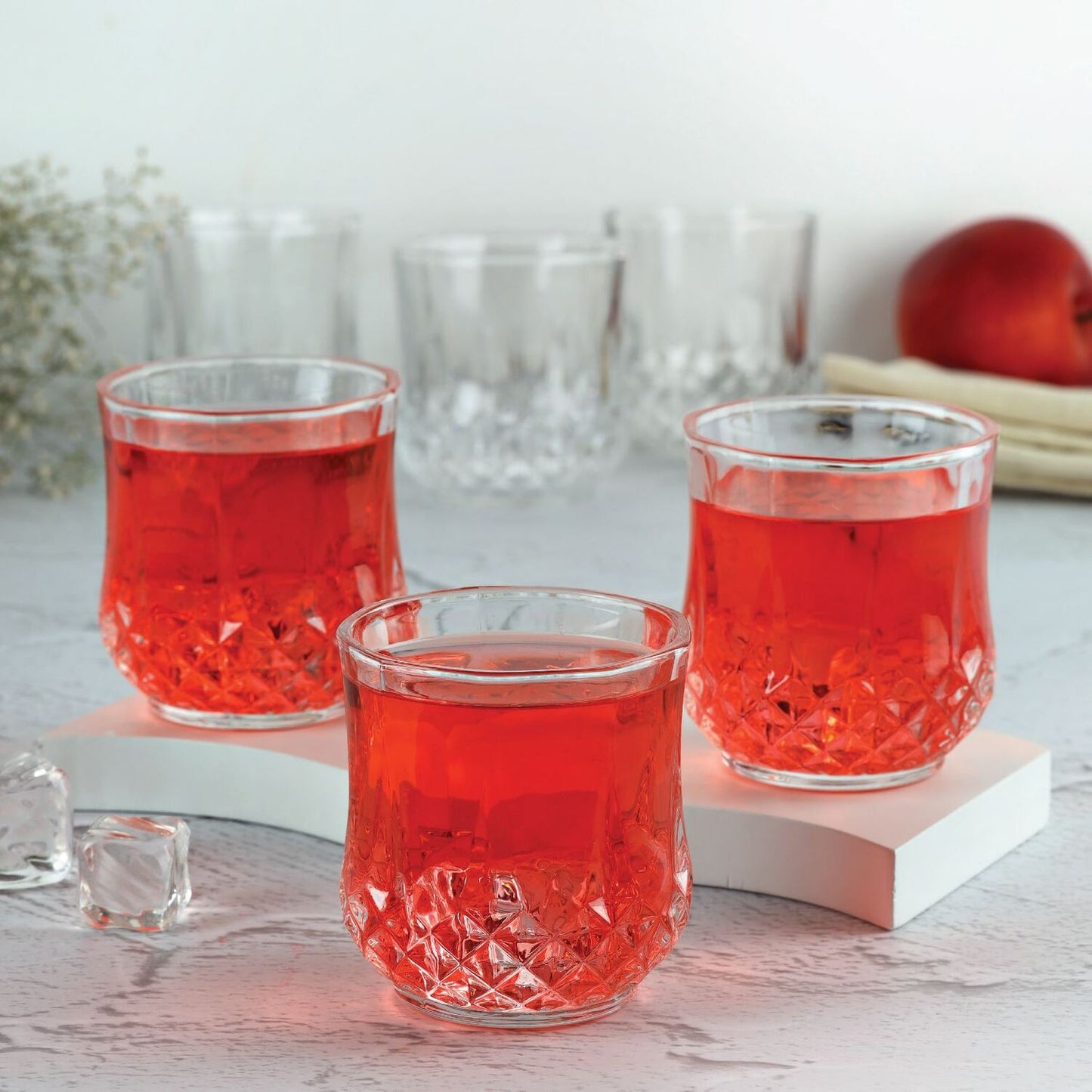 Clear|Amore Glass Tumblers, Set of 6 / 265ml