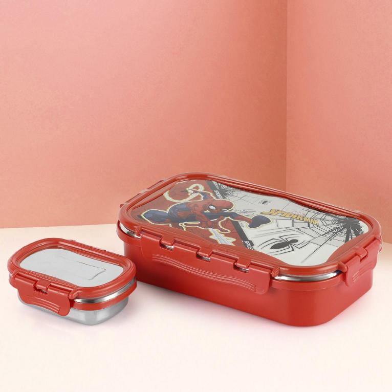 Red|Thermo Click Toons Insulated Lunch Box, Medium / Medium
