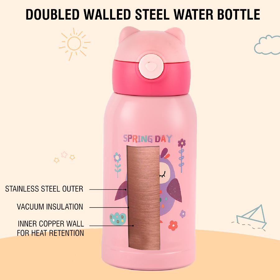 Toddy Hot & Cold Stainless Steel Kids Water Bottle, 550ml