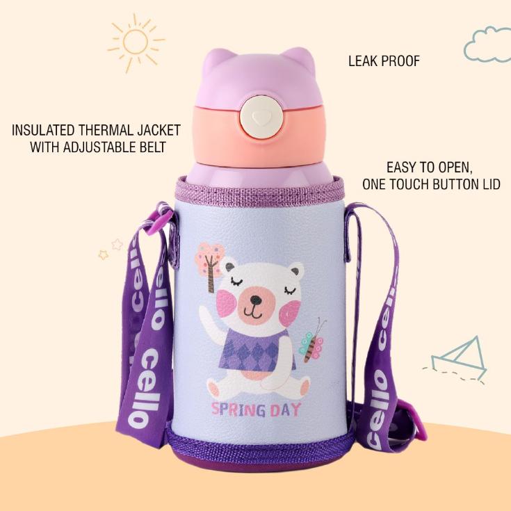 Toddy Hot & Cold Stainless Steel Kids Water Bottle, 550ml