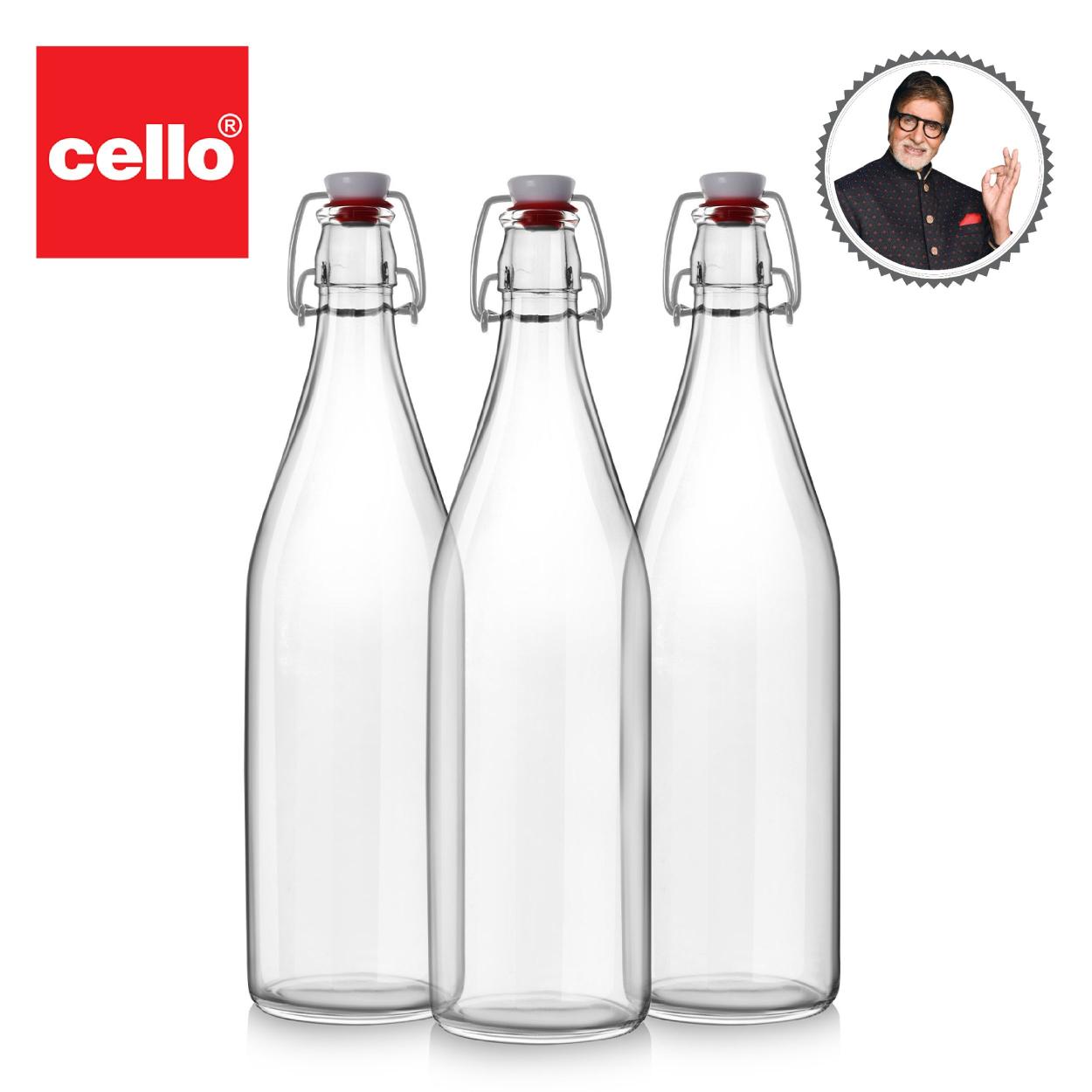 Aquaria Glass Water Bottle, 1000ml