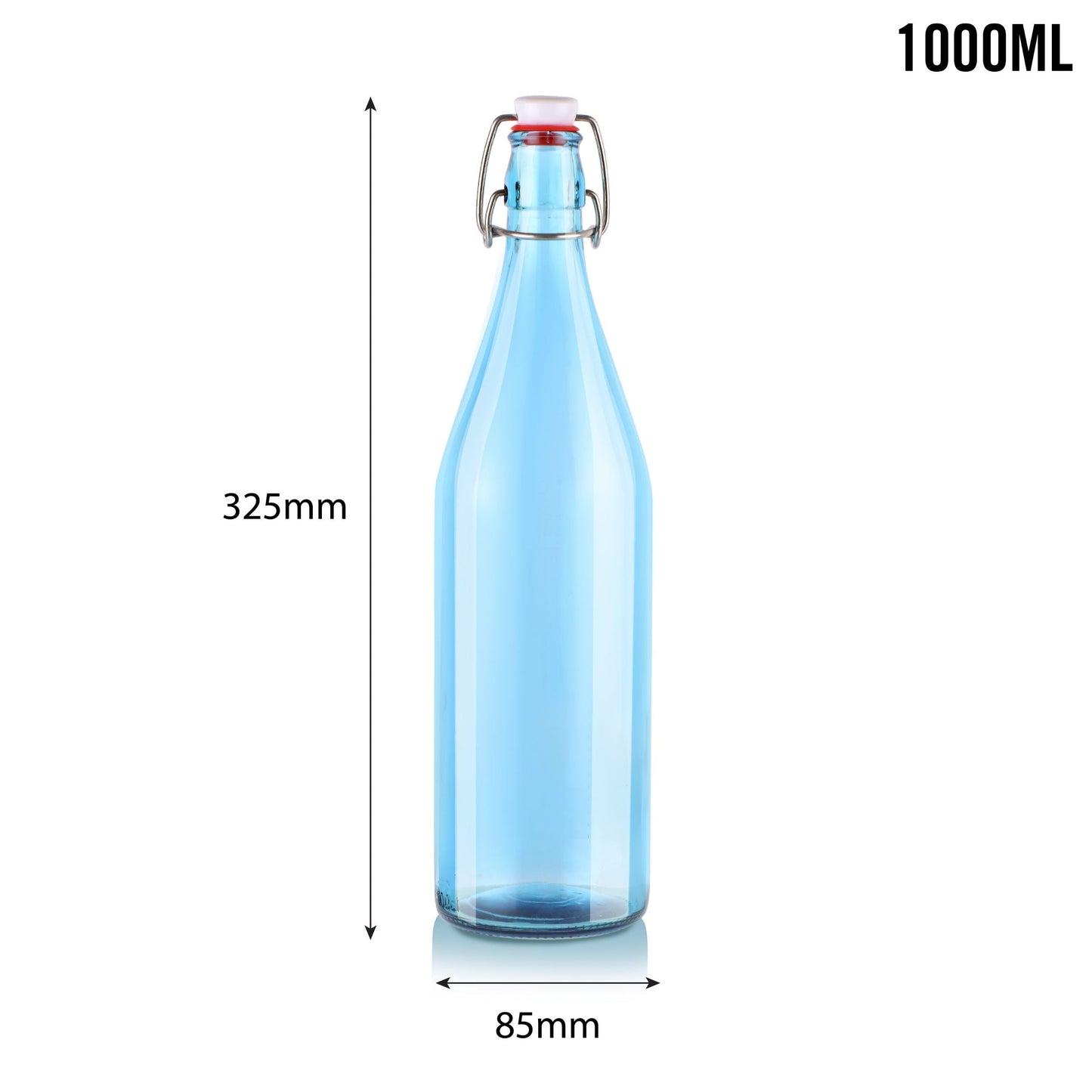 Aquaria Glass Water Bottle, 1000ml