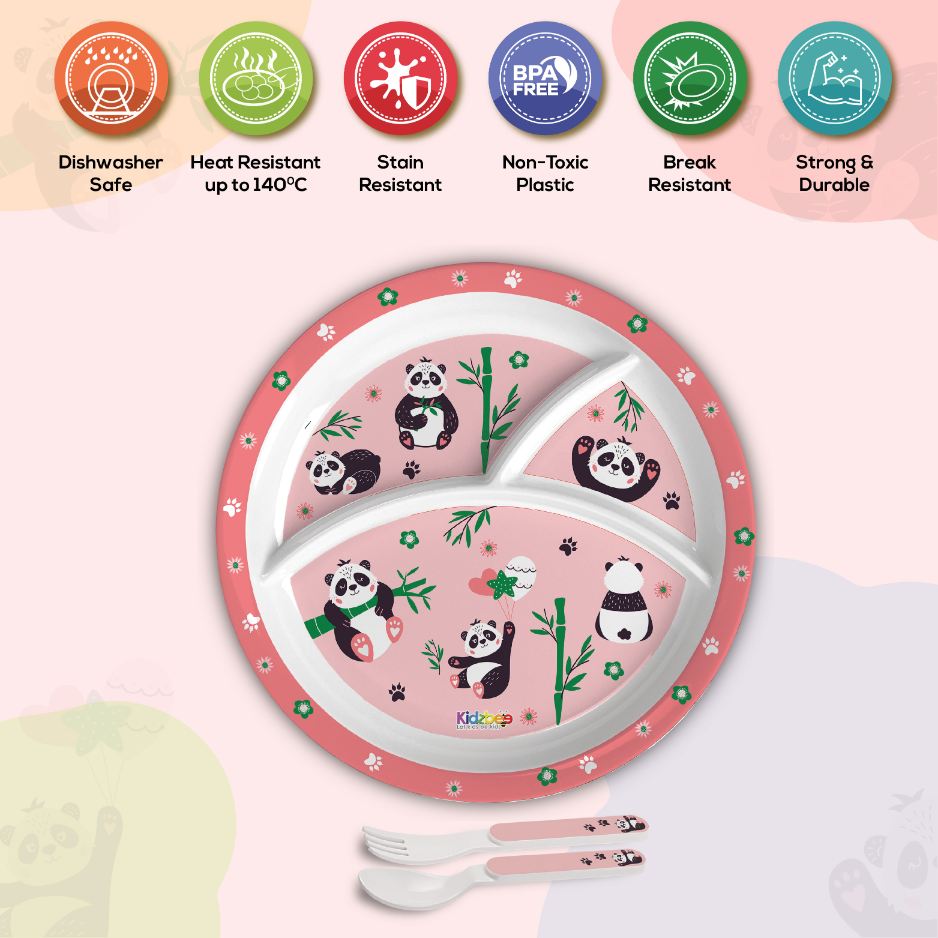 Bamboo Buddies Kids Melamine Meal, Set of 3