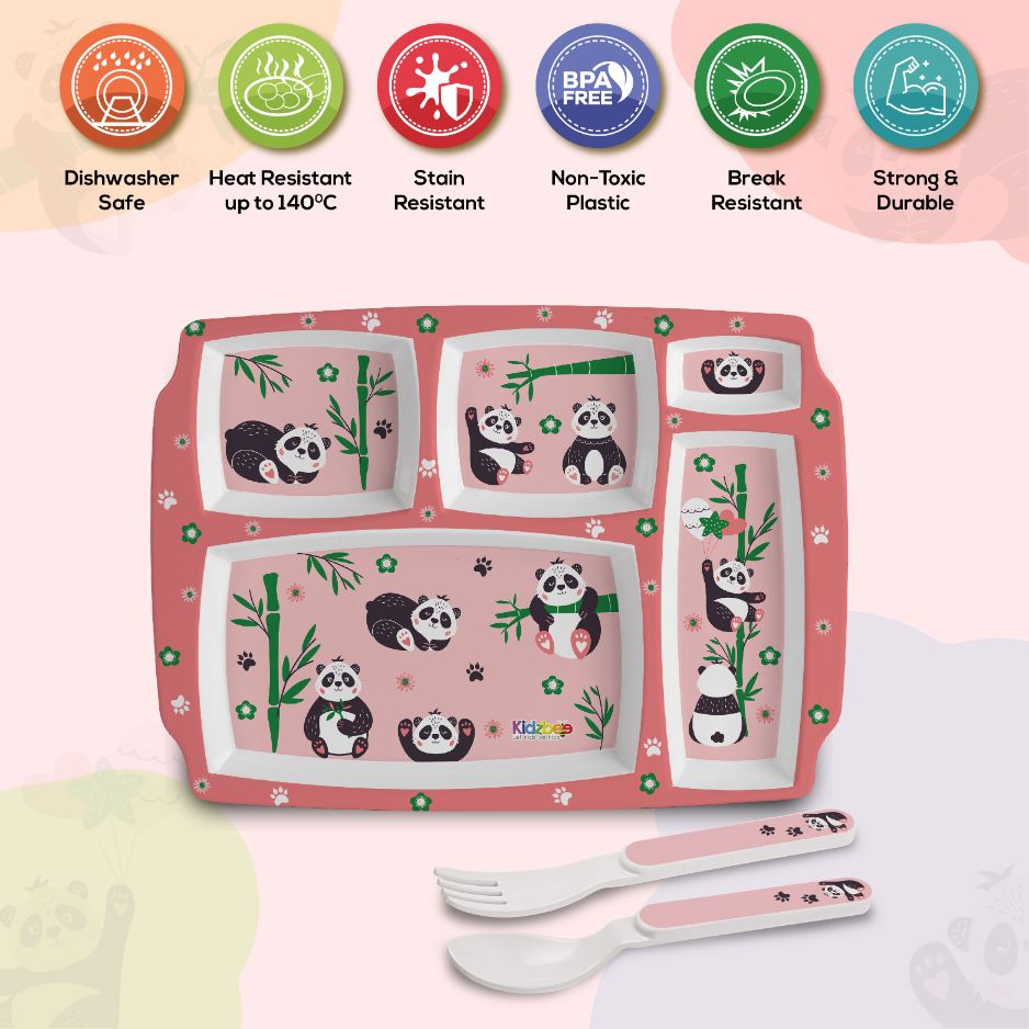 Bamboo Buddies Kids Melamine Meal, Set of 3