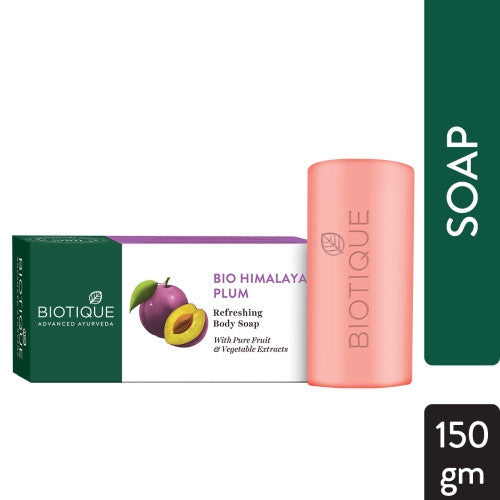 Biotique Himalayan Plum Body Cleanser Refreshing Body Soap - 150 gms