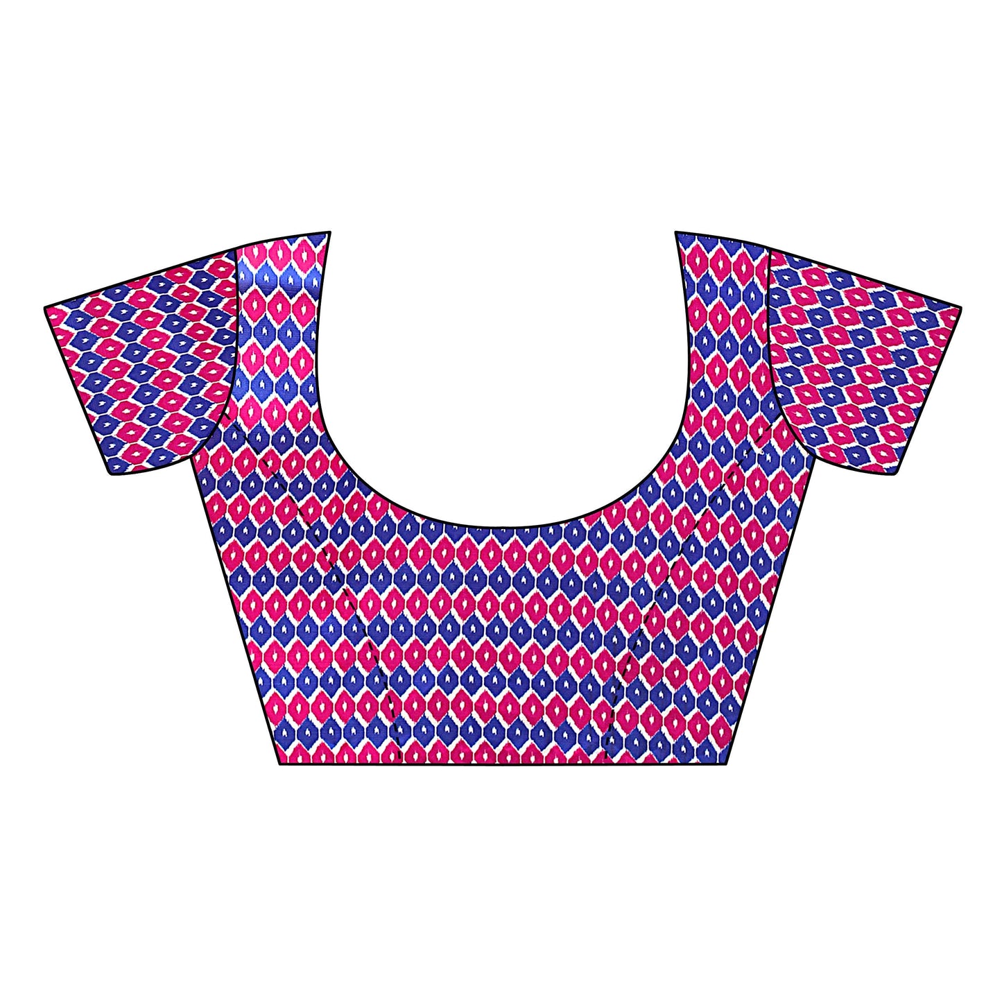 ANNI DESIGNER Women's Blue Mysore Silk Printed Saree with Blouse Piece(Sky Stripers Blue_Free Size)