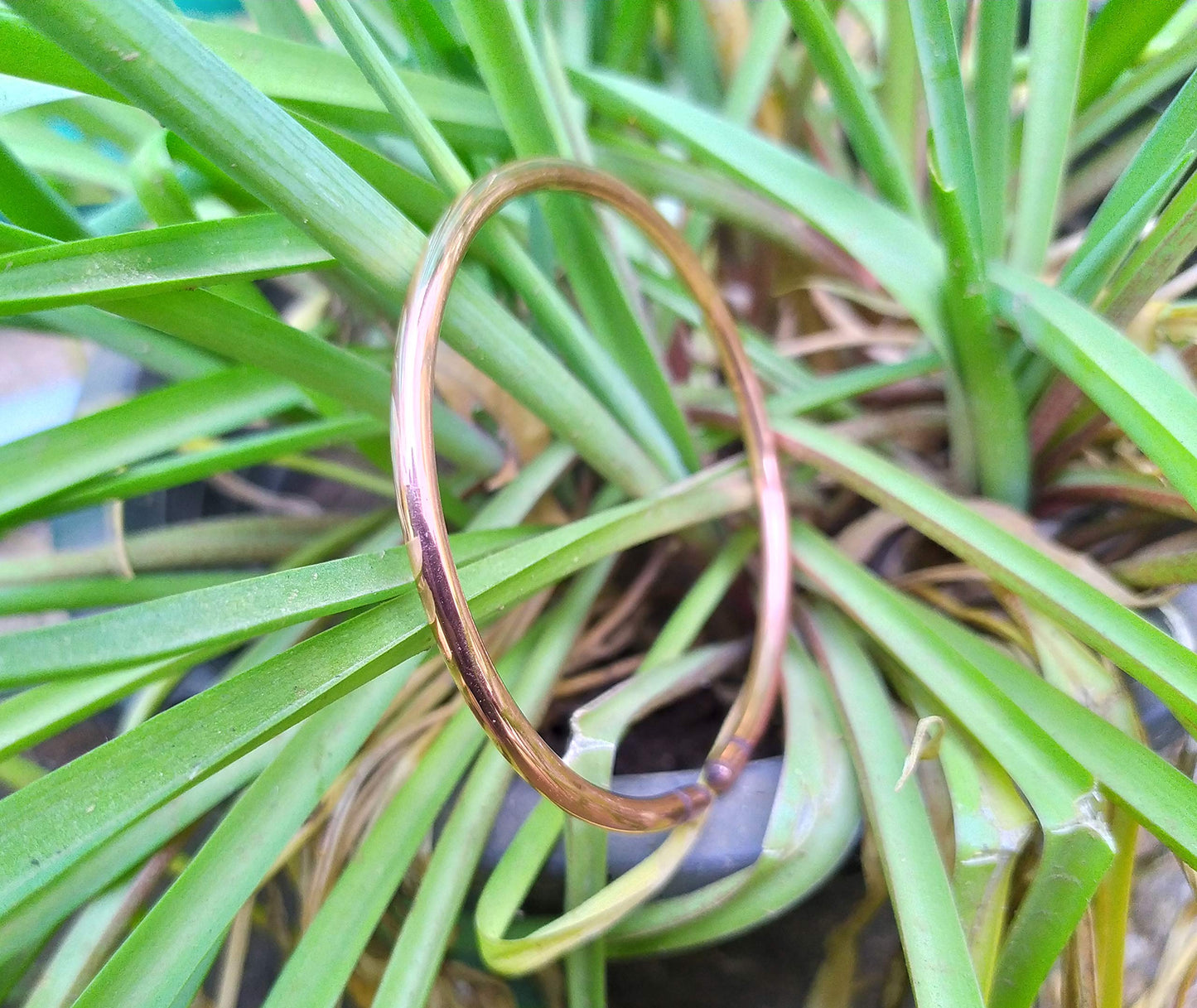 SHINDE EXPORTS Pure Copper Kada/Bracelet for Men and Women. (4 MM Plain kada)