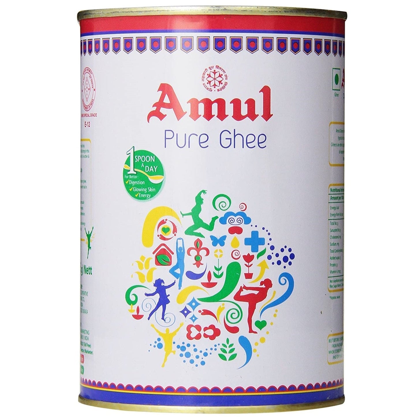 Amul Pure Ghee, Shuddh Ghee, Tin Pack, 1 Ltr