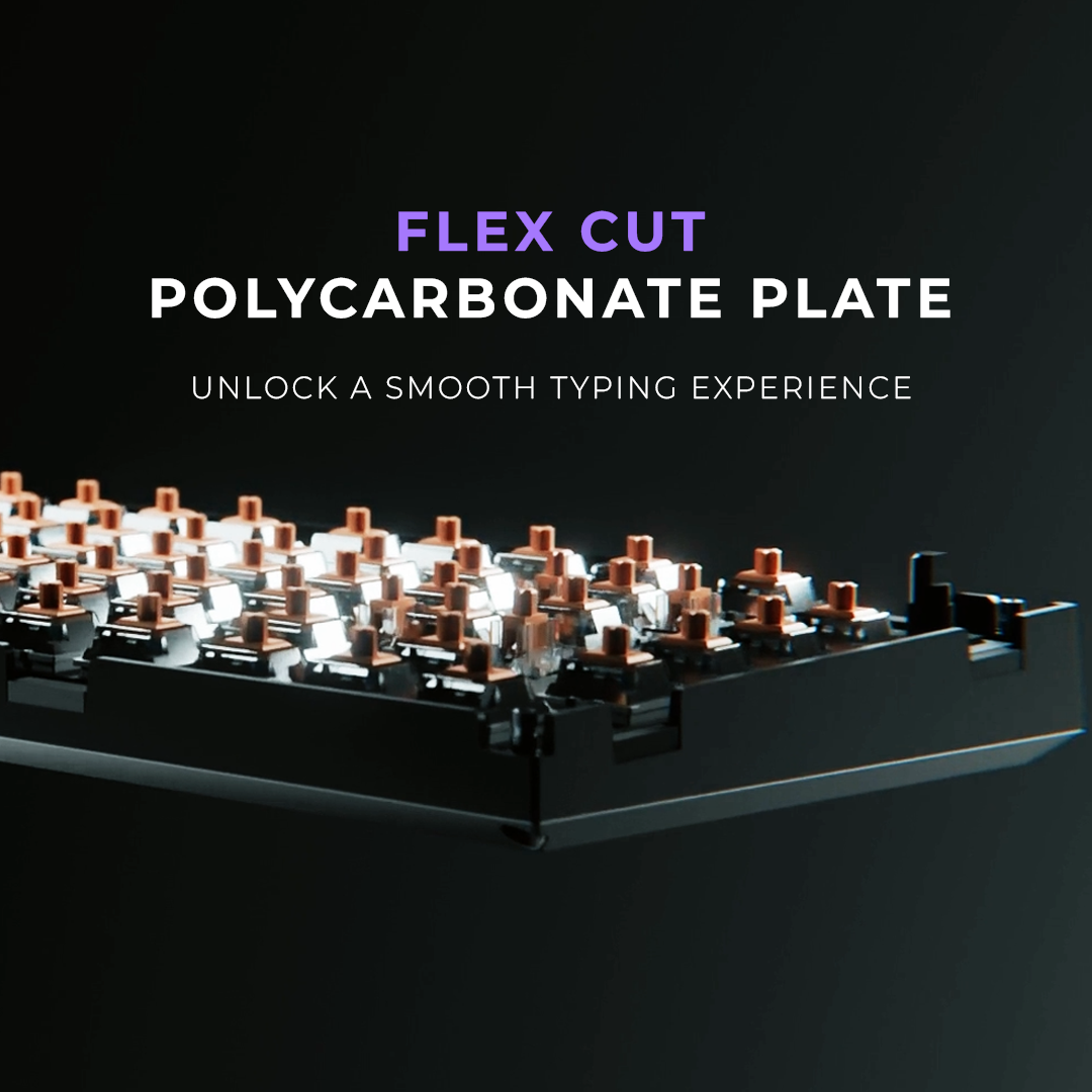 Swarm Black Purple Wireless Gaming Keyboard