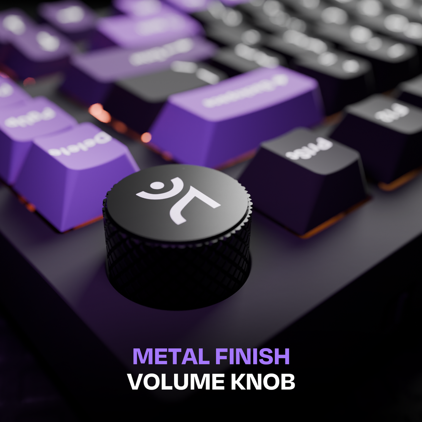 Swarm Black Purple Wireless Gaming Keyboard