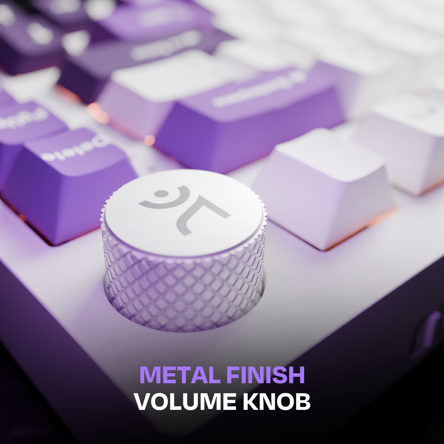 Swarm White Purple Wireless Gaming Keyboard